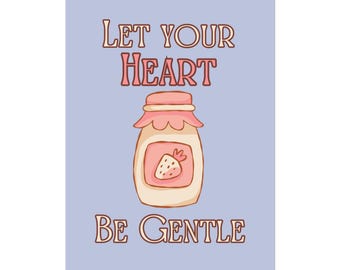 Whimsy Woods | Heart Rolled Poster, Whimsical Wall Art, Uplifting Decor, Bedroom Aesthetic, Gift for Friends, Positive Vibes Art