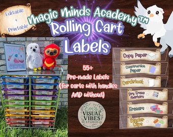 Magic Minds™ Teacher Supply Cart Labels