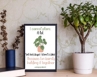 I Cancel Plans – Printable Wall Art for Autism Parents – IEP Warrior Collection Quote Download