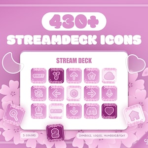 Sakura Streamdeck Icons: 430+ Cherry Blossom Twitch Assets (Digital Download)
