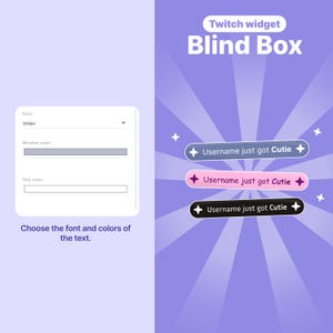Dog Blind Box Twitch Widget – Twitch animated dog overlay | Channel Point & Command Triggered | Collectibles | OBS + StreamElements