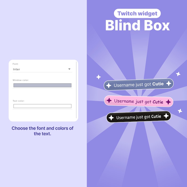 Dog Blind Box Twitch Widget – Twitch animated dog overlay | Channel Point & Command Triggered | Collectibles | OBS + StreamElements