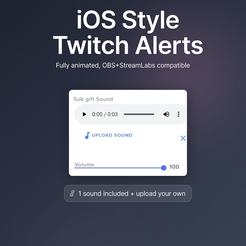 Customizable Animated Twitch Ios Style Alerts: Minimalist Overlay ...