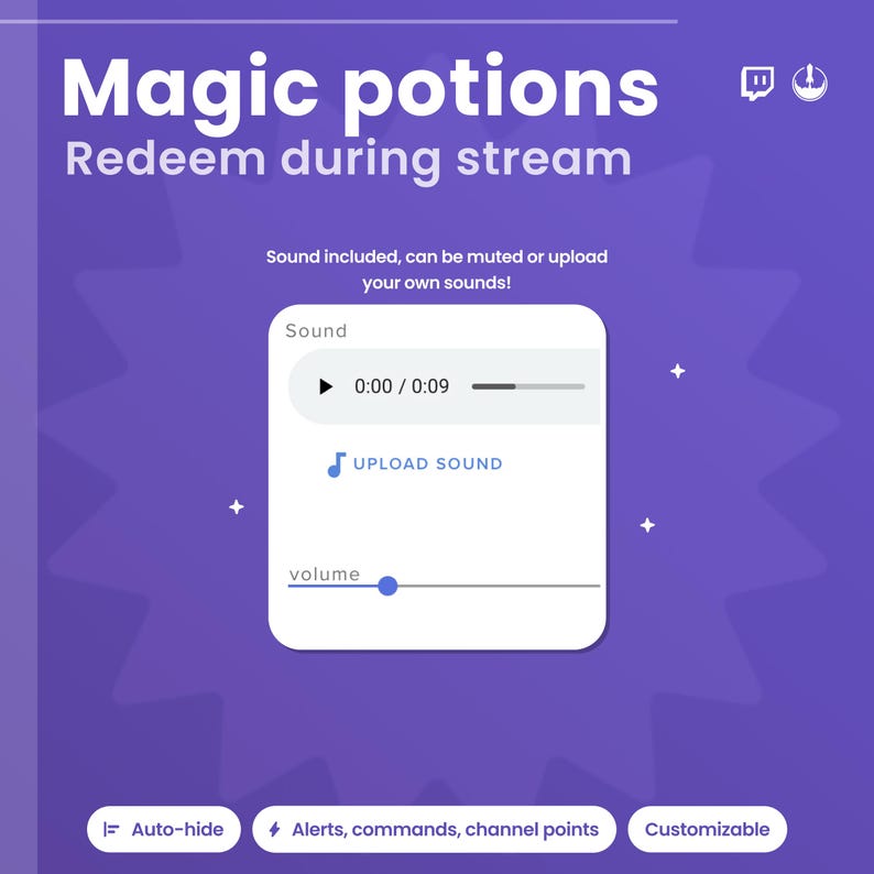 Twitch Potion Animation Widget – Interactive Witch Cauldron for StreamElements | Animated Overlay for Channel Points, Subs, Bits & More!