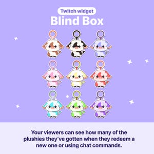 Twitch Cow Blind Box Widget: Animated Stream Overlay (Digital download)
