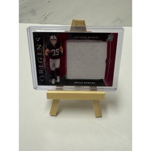 2024 Panini Origins Brock Bowers RC Jumbo Jersey Patch /99 Raiders Rookie