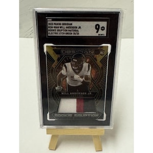 2023 Obsidian Will Anderson Jr RC Patch /25 SGC 9 Electric Etch Green Texans