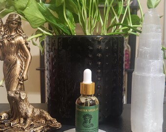 Demeter Money Spell Oil | Abundance, Prosperity & Financial Growth Ritual Oil | Handcrafted Conjure Oil Inspired by the Goddess of Harvest