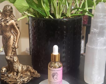 Aceite de hechizo de amor de Afrodita - Aceite ritual de atracción - Amor propio, romance y magia femenina divina