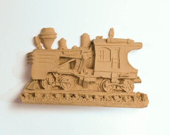 Wooden train 16 Χ 10 cm - Bending model - Flexible - Wood decoration - Wooden Furniture Moulding