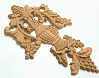 Wooden Furniture ornament 23 Χ 16 cm - Bending model - Flexible - Wood decoration - Wooden Furniture Moulding