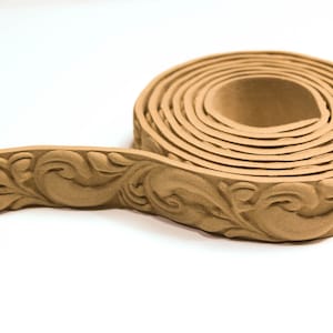 Wooden trim 215 Χ 3 cm - Bending model - Flexible - Wood decoration - Wooden Furniture Moulding