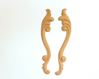 Wooden Decoration set 2 pieces 26 Χ 4 cm - Bending model - Flexible - Wood decoration - Wooden Furniture Moulding