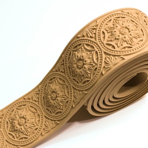 Wooden trim 215 Χ 7 cm Bending model Flexible Wood decoration Wooden Furniture Moulding image 2