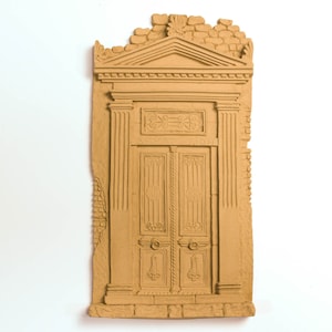Door 31 Χ 16 cm - Bending model - Flexible - Wood decoration - Wooden Furniture Moulding