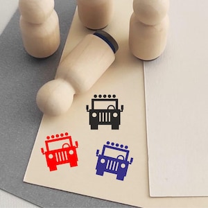 Jeep stamp for scrapbooking, cards, clay | Mini Stamp | Planner Stamp | Multipurpose Stamp |