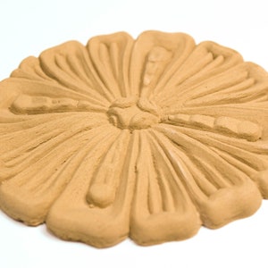 Flower 14 Χ 14 cm - Bending model - Flexible - Wood decoration - Wooden Furniture Moulding