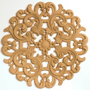 Wooden Furniture ornament 19.5 Χ 19.5 cm - Bending model - Flexible - Wood decoration - Wooden Furniture Moulding
