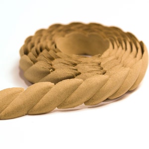 Moldura de madera 215 Χ 1,8 cm - Modelo curvado - Flexible - Decoración de madera - Moldura para muebles de madera