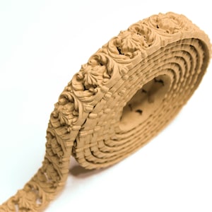Wooden trim 215 Χ 3 cm - Bending model - Flexible - Wood decoration - Wooden Furniture Moulding