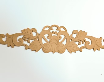 Wooden Furniture ornament 54 Χ 14.5 cm - Bending model - Flexible - Wood decoration - Wooden Furniture Moulding