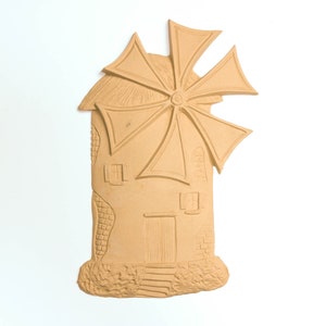 Windmill 25 Χ 16.5 cm - Bending model - Flexible - Wood decoration - Wooden Furniture Moulding