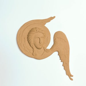 Angel 20 Χ 20 cm - Bending model - Flexible - Wood decoration - Wooden Furniture Moulding