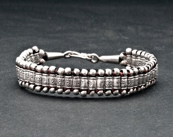 Handwoven Sterling Silver Bracelet, Men or Women Friendship Bracelet, Boho Unisex Jewelry