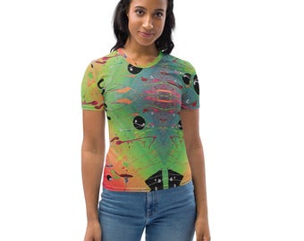 Camiseta con estampado abstracto