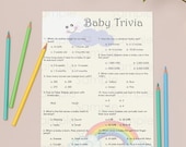 Baby Shower Trivia Game and Answer Key