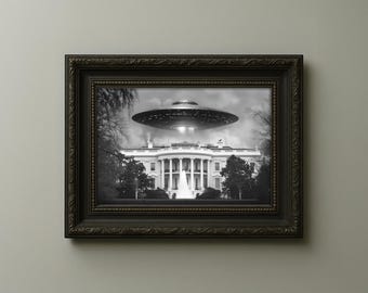 OVNI sobre la Casa Blanca - Invasión alienígena de ciencia ficción retro (Descarga digital)