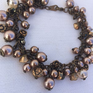 Charm Perlen und Perlen, Sterne und Blumen Armband
