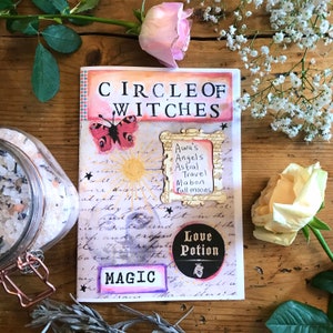 Circle of Witches issue 5 zine, folklore, herbal remedies, moon, plants, herstory, sabbats, spells, potions,
