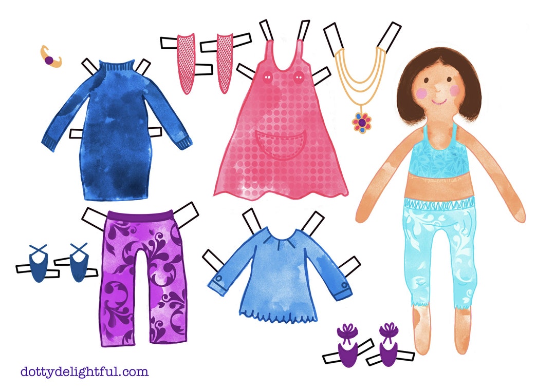 Paper Doll Making Sheet Etsy