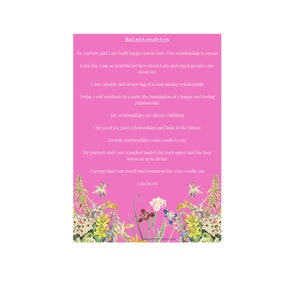 Set bevestigingswoordgrafieken, vision board, liefde, relaties, gezondheid, eigenliefde, gewichtsafgifte, citaten, printables, screensaver