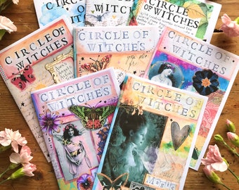 Circle of witches all 8 zines. Nature, folklore, herstory bundle