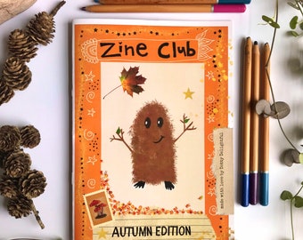 Zine club Autumn zine for kids, fun activities