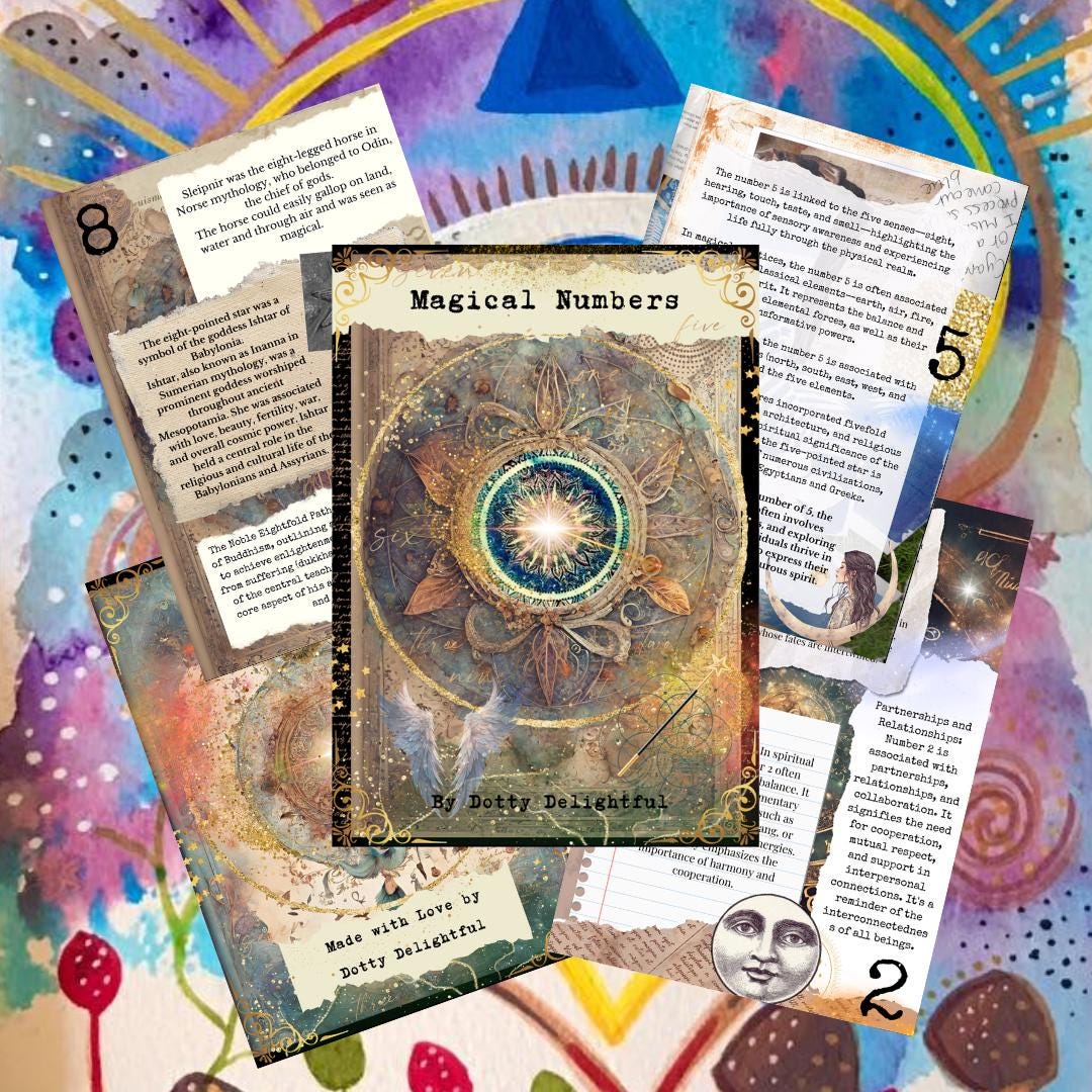 Magical Numbers Zine – Handmade Symbolism Zine, Numerology, Folklore ...
