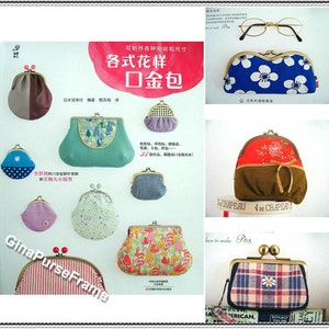 Tutorial Book (Variety of frame purse)  35themes metal frame purses With 1:1scale  patterns
