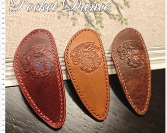 Rabbit Leather Hair Barrette: Large Hair Clip, Mother Daughter Gift