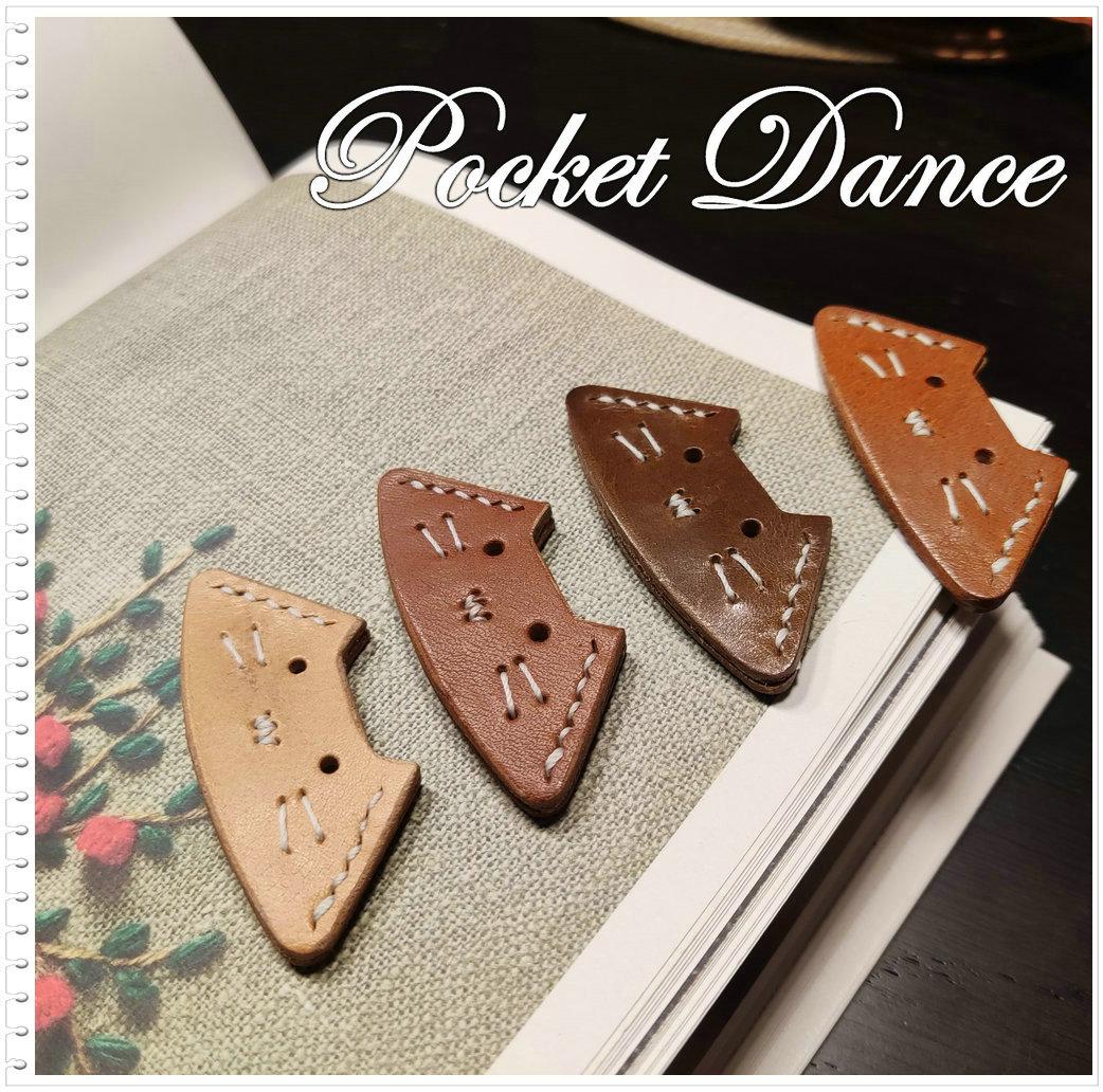 Handmade leather cat kitty corner bookmark for kids children student booklover reader graduation gift
