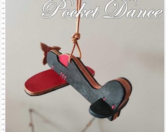 Handmade Leather Airplane Toy: Unique Red Aircraft Gift
