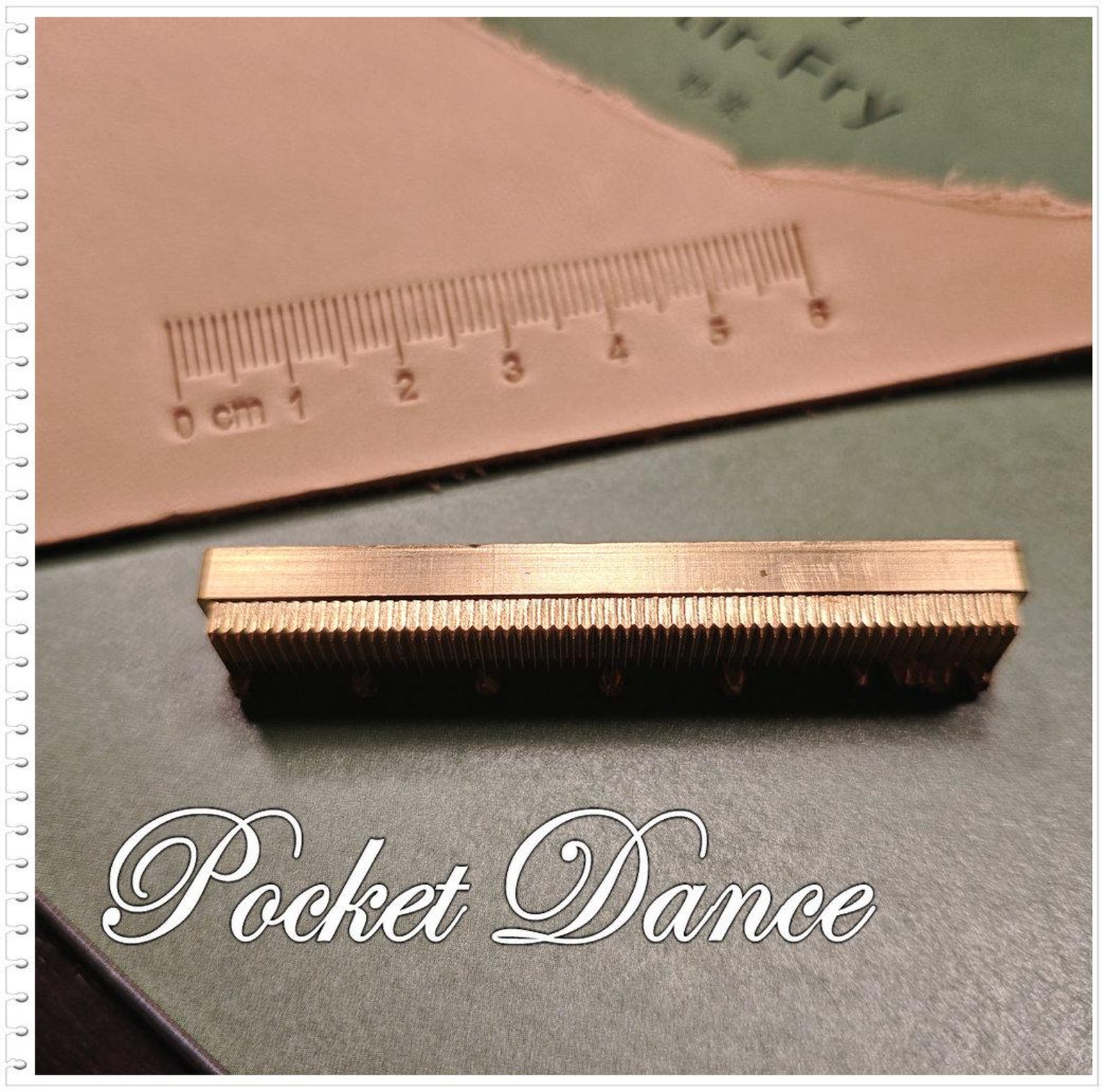 Use A Ruler Stamp Brass Ruler Stamp Tool: Leather & Wood Embossing (1x6cm) - Etsy