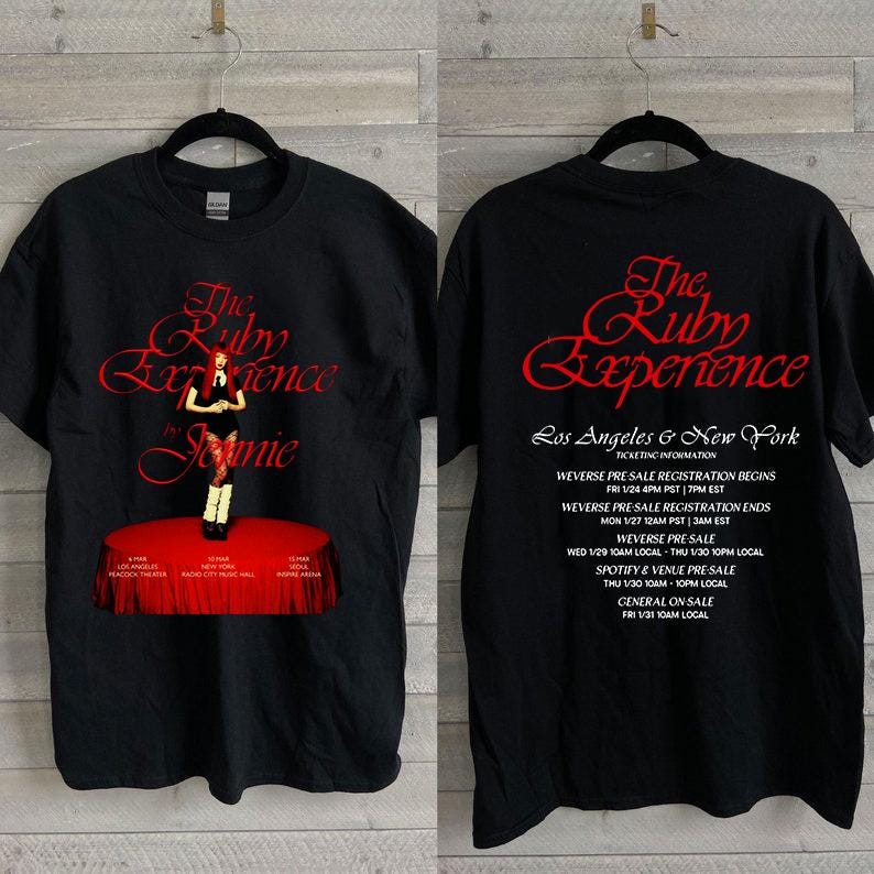 Jennie Tshirt - Etsy