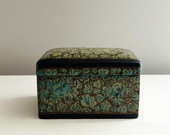 Mid-Century LACQUER Hand Made Small File Box Made in India