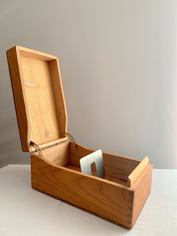 Vintage Wood Box Office Organizer Box Art File Box Photo Etsy