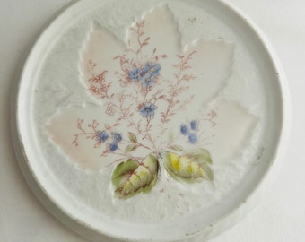 Mid-Century Hand Painted Ironstone Trivet