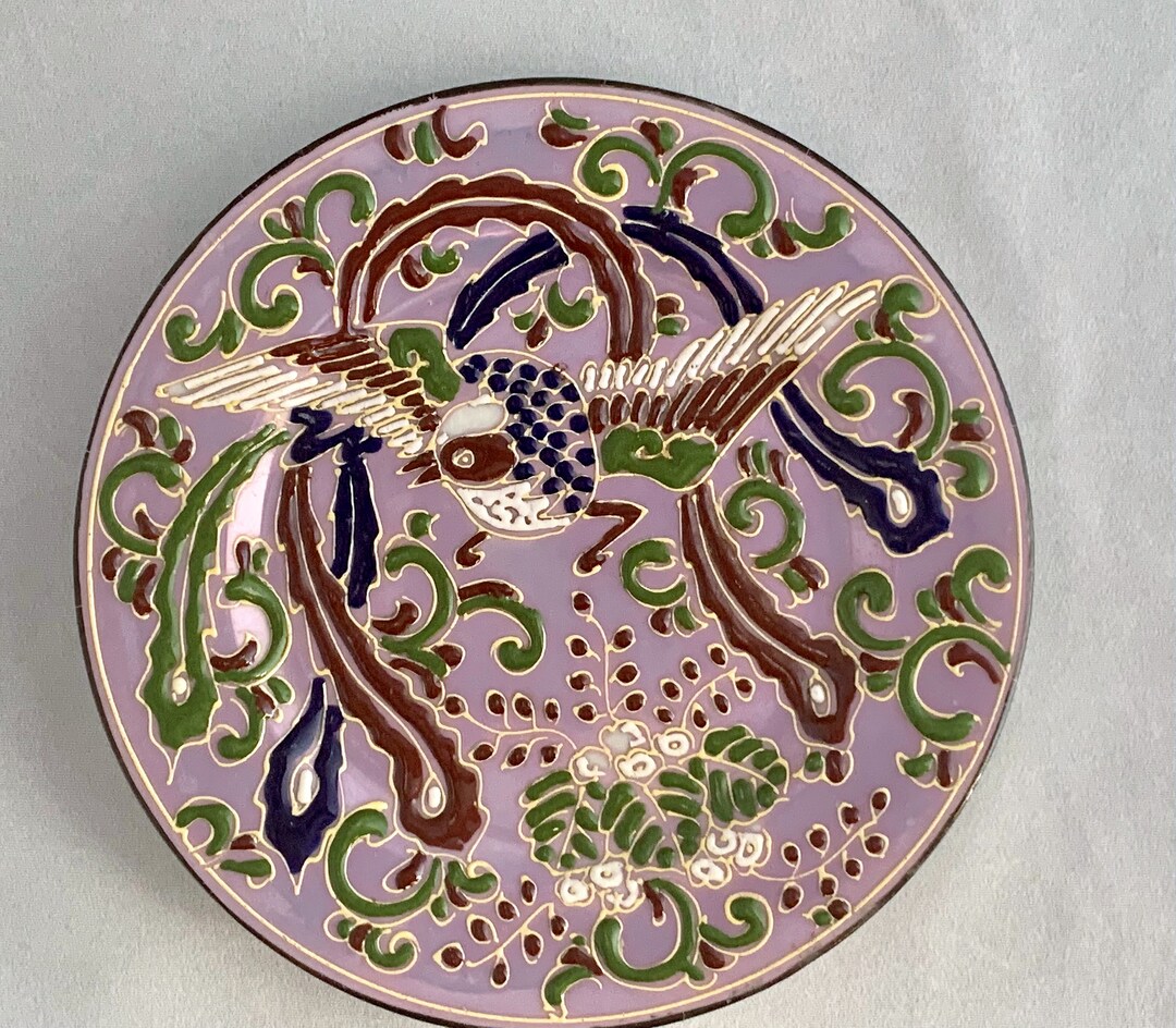 ANTIQUE NIPPON ART Plate Dai Nippon Matsukawa 6 Hand Painted Japan Art