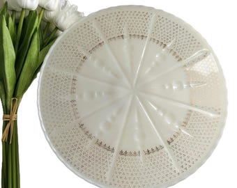 1960's Milk Glass Cake Stand