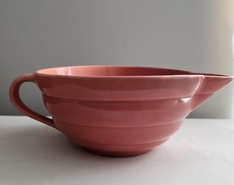 Vintage Bauer Pottery Monterey Moderne Pink Speckled 7